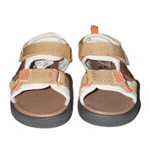 Tan and Orange Strap Sandals